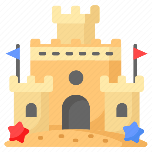 Sand, castle, beach, play, architecture, structure, palace icon - Download on Iconfinder