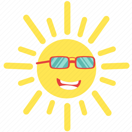 Smile, sun, smile sun, sunny, happy-sun, summer, sun-emoji icon ...