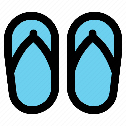 Holiday, beach, vacation, travel, slippers, sandals, footwear icon - Download on Iconfinder
