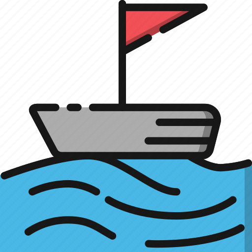 Beach, boat, holiday, sea, summer, travel, vacation icon - Download on Iconfinder