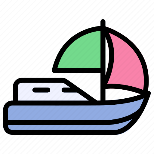 Boat, sailboat, sailing, watercraft icon - Download on Iconfinder