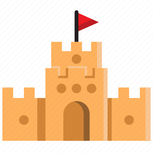 Beach, castle, flag, fun, national, play, sand icon - Download on Iconfinder