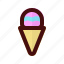 cone, ice cream, tropical, holiday, beach, vacation, season 