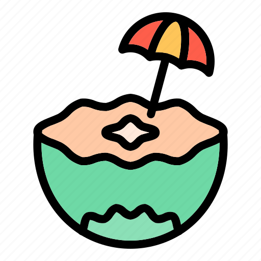 Coconut, drink, summer, beach, fruit, beverage, holiday icon - Download on Iconfinder