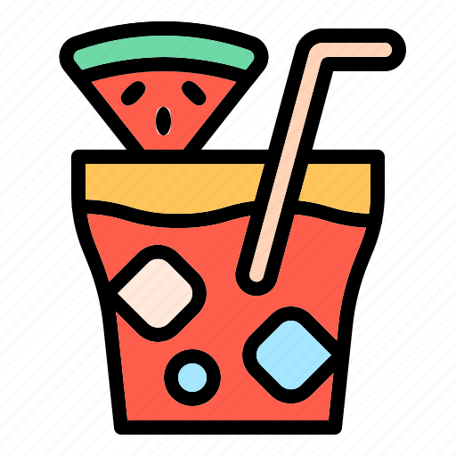 Drink, watermelon, juice, beverage, beach, vacation, holiday icon - Download on Iconfinder