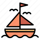 summer, boat, yacht, sailboat, travel