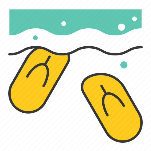 Beach, beach sandals, sandal, sea, vacation icon - Download on Iconfinder