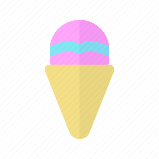 Cone, ice cream, tropical, holiday, beach, vacation, season icon - Download on Iconfinder