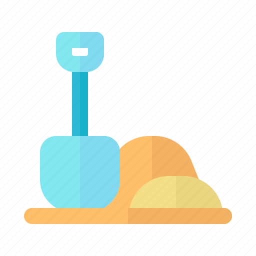 Sand, shovel, tropical, holiday, beach, vacation, season icon - Download on Iconfinder