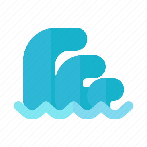 Wave, tropical, holiday, beach, vacation, season icon - Download on Iconfinder