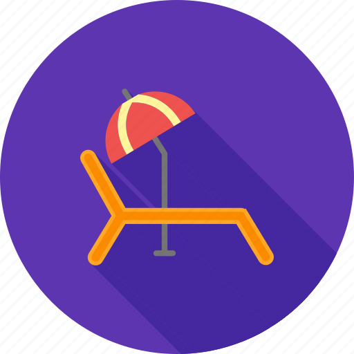 Beach, chair, summer, sun, sun bathing, tanning, umbrella icon - Download on Iconfinder
