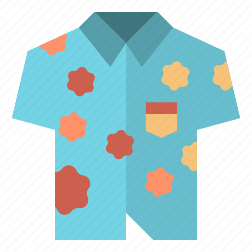 Summer, hawaiianshirt, hawaiin, shirt, cloth icon - Download on Iconfinder