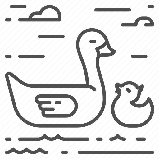 Duck, duckling, bird, water bird icon - Download on Iconfinder