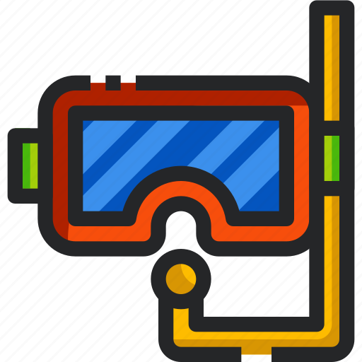 Snorkel, sea, goggle, summertime, holidays, sport, diving icon - Download on Iconfinder