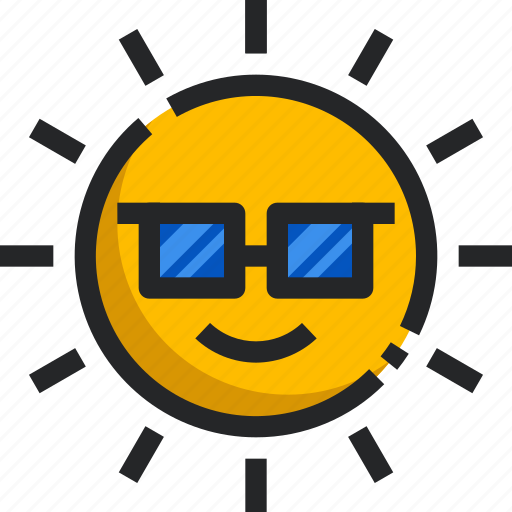 Sun, summer, warm, summertime, weather, metoerology, sunny icon - Download on Iconfinder