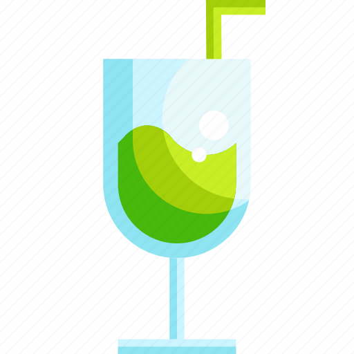 Cocktail, alcohol, party, ieisure, straw, drinking, summer icon - Download on Iconfinder