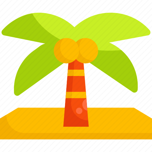 Coconut, tree, summer, beach, palm, summertime, nature icon - Download on Iconfinder