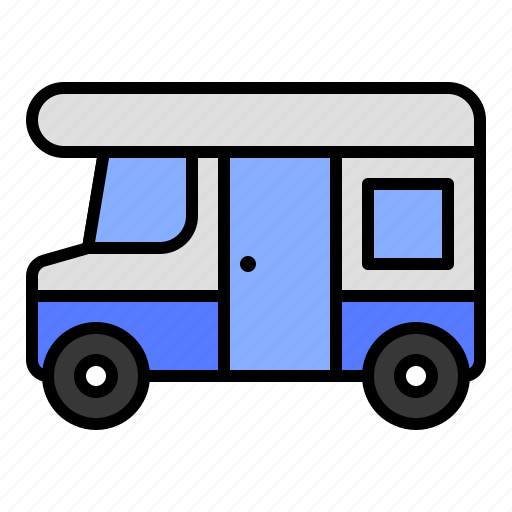 Camping car, holiday, picnic, summer, tour icon - Download on Iconfinder