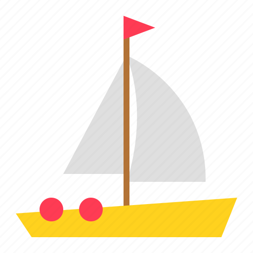 Boat, holiday, sailboat, summer, vehicle, watercraft icon - Download on Iconfinder