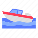 boat, holiday, motor boat, summer, vehicle, watercraft