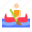 boat, canoe, holiday, paddle, summer, watercraft 