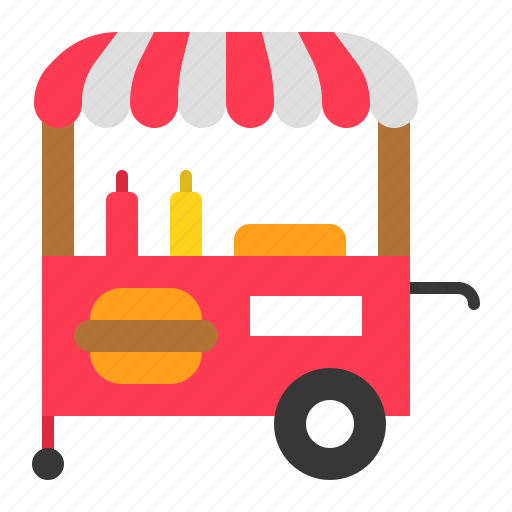 Cart, fast food, food, food cart, holiday, summer icon - Download on Iconfinder