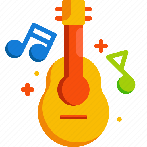 Guitar, folk, summertime, holidays, relax, music, summer icon - Download on Iconfinder