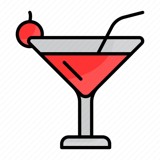 Cocktail, party, ieisure, straw, drinking, summer icon - Download on Iconfinder