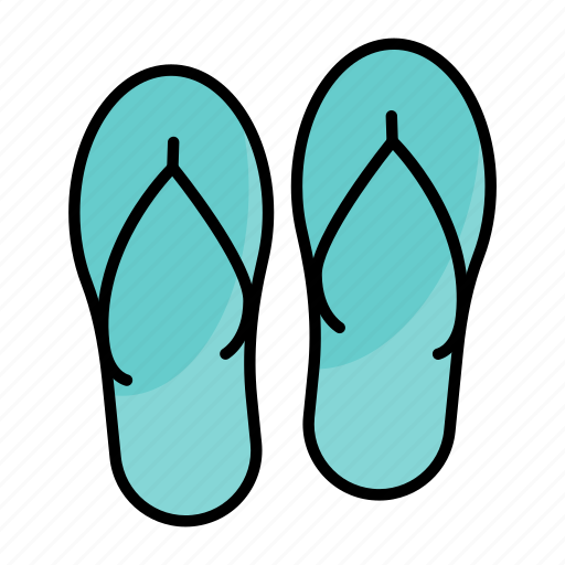 Flip, flops, summer, slipper, fashion, sandals, footware icon - Download on Iconfinder