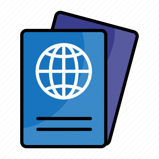 Passport, identification, documents, tourist passport, globe icon - Download on Iconfinder