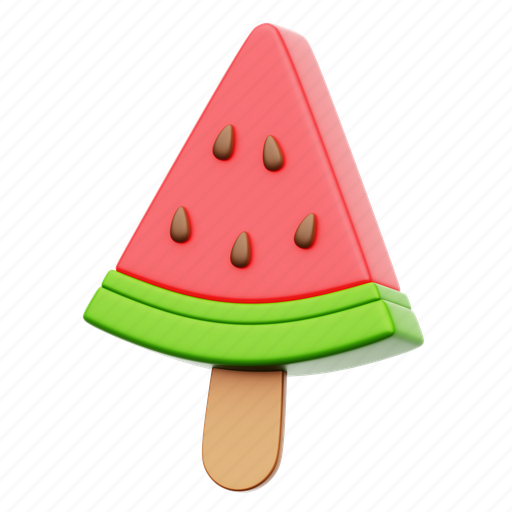 Watermelon, food, summer, vacation, healthy 3D illustration - Download on Iconfinder