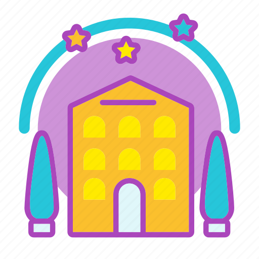 Accomodation, hotel, stars, tourism, book, stay, vacation icon - Download on Iconfinder