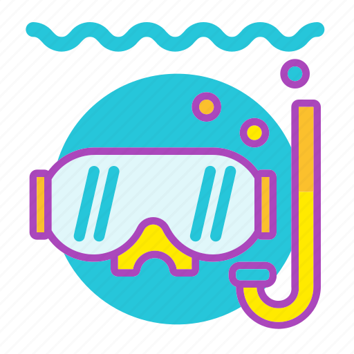 Activities, diving, snorkling, summer, holiday, travel, vacation icon - Download on Iconfinder