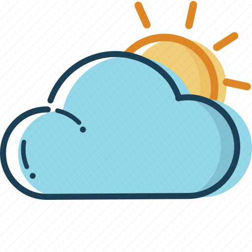Cloud, cloud icon, holiday, summer, summer icon, sun clouded, travel icon - Download on Iconfinder