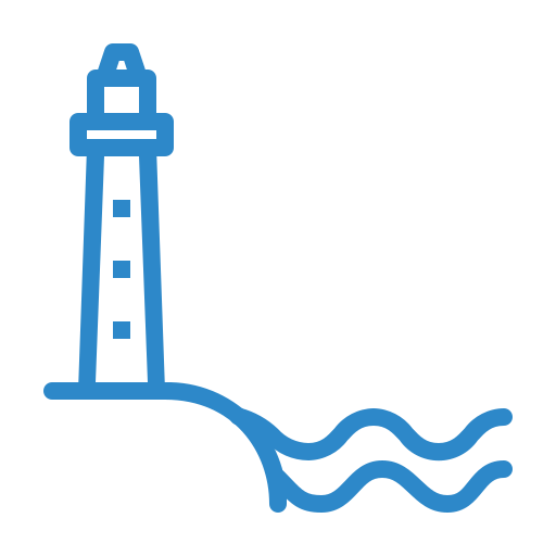 Beach, holiday, lighthouse, outdoor, summer, vacation icon - Free download
