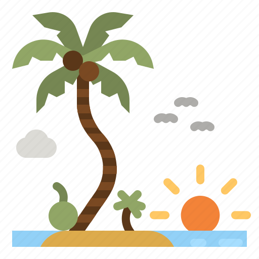 Beach, sea, summer, tropical, palm icon - Download on Iconfinder
