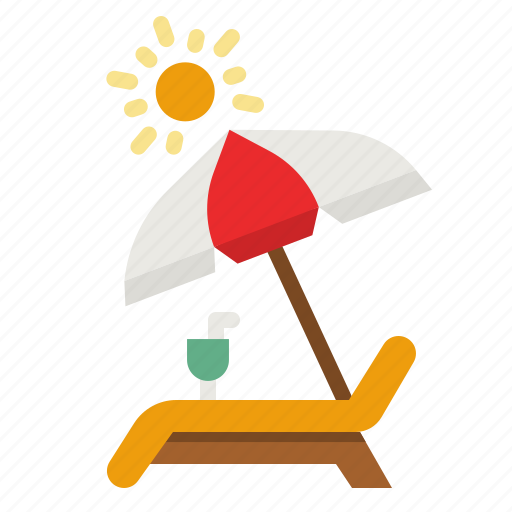 Chair, beach, umbrella, holiday, chill icon - Download on Iconfinder
