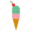 icecream, food, cone, dessert, sweet 