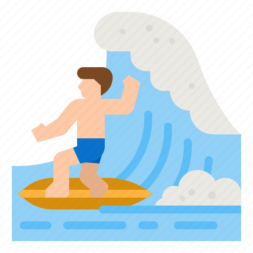 Surf, beach, surfboard, surfing, summertime icon - Download on Iconfinder
