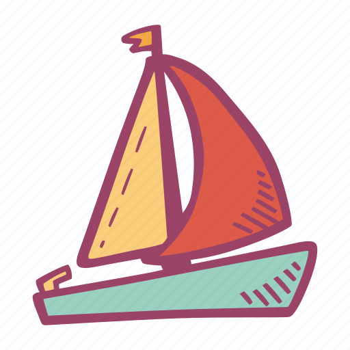 Boat, sail, sailing, sea, summer, transportation icon - Download on Iconfinder