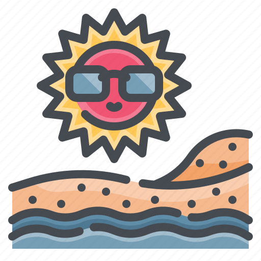 Sun, landscape, desert, sunrise, nature icon - Download on Iconfinder