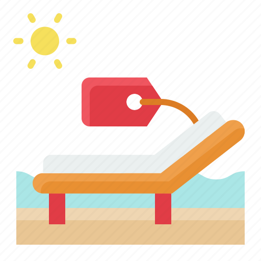 Beach, beach chair, furniture, sale, sea, summer, vacation icon - Download on Iconfinder