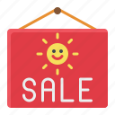 hanging sign, sale, shopping, sign, summer, sun, vacation