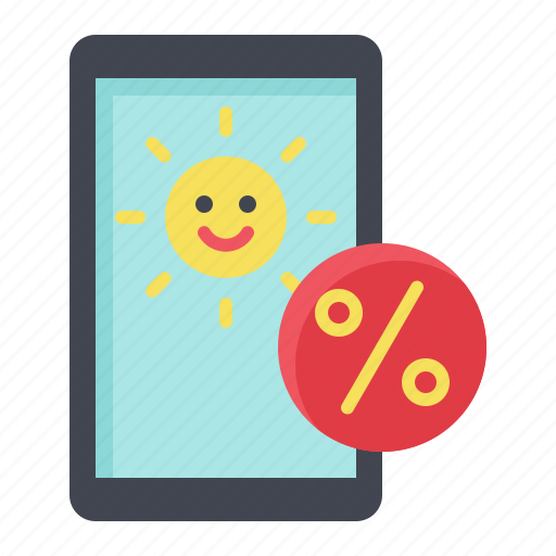 Discount, mobile, online, sale, shopping, summer icon - Download on Iconfinder