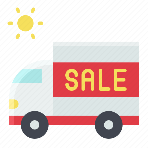 Delivery, sale, summer, truck, vehicle icon - Download on Iconfinder
