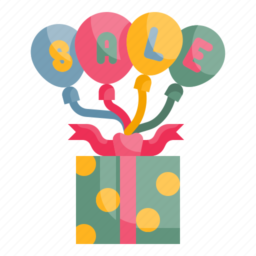 Giftbox, gift, surprised, present, balloon icon - Download on Iconfinder