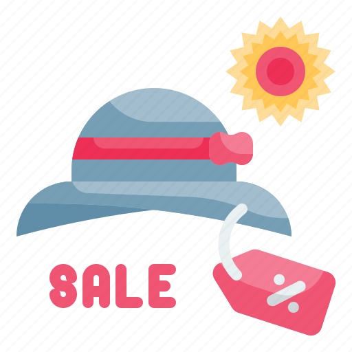 Pamela, hat, summertime, sale, discount icon - Download on Iconfinder