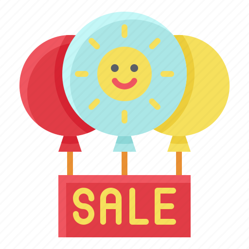 Balloons, sale, sign, summer icon - Download on Iconfinder