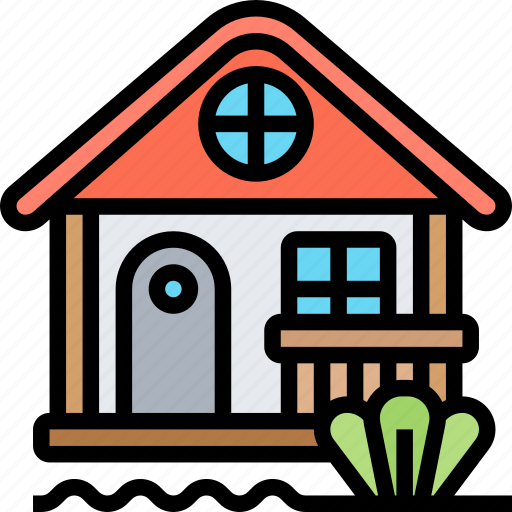 Bungalow, resort, accommodation, home, stay icon - Download on Iconfinder
