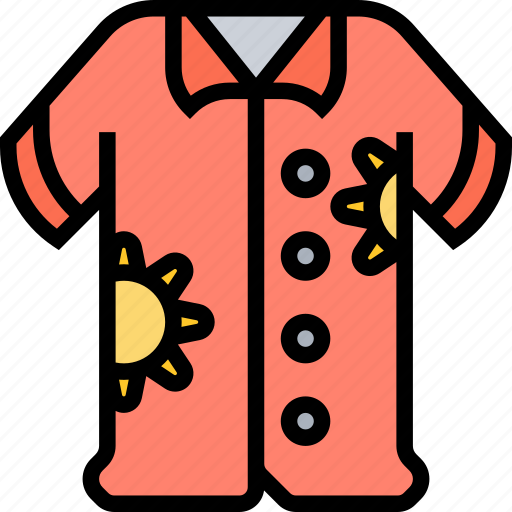 Shirt, hawaiian, apparel, summer, fashion icon - Download on Iconfinder